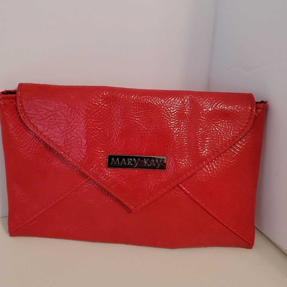 Mary Kay Red Clutch 4.5"x7-5/8"